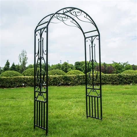 black metal garden arch with planter box sold at costco|recycled garden planters Costco.